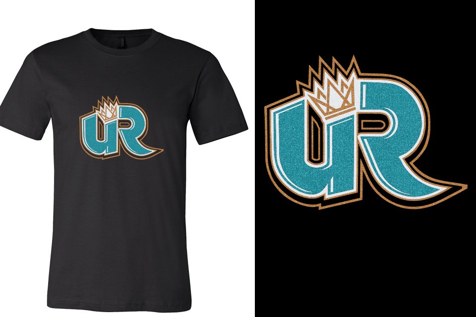Ultimate Revolution UR full color glitter Unisex t-shirt