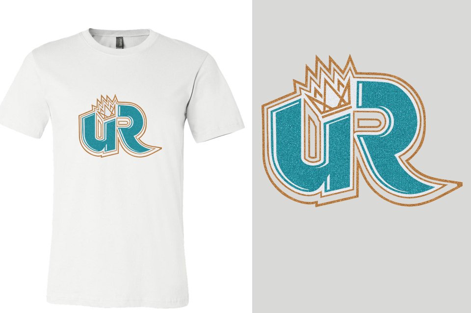 Ultimate Revolution UR full color glitter Unisex t-shirt