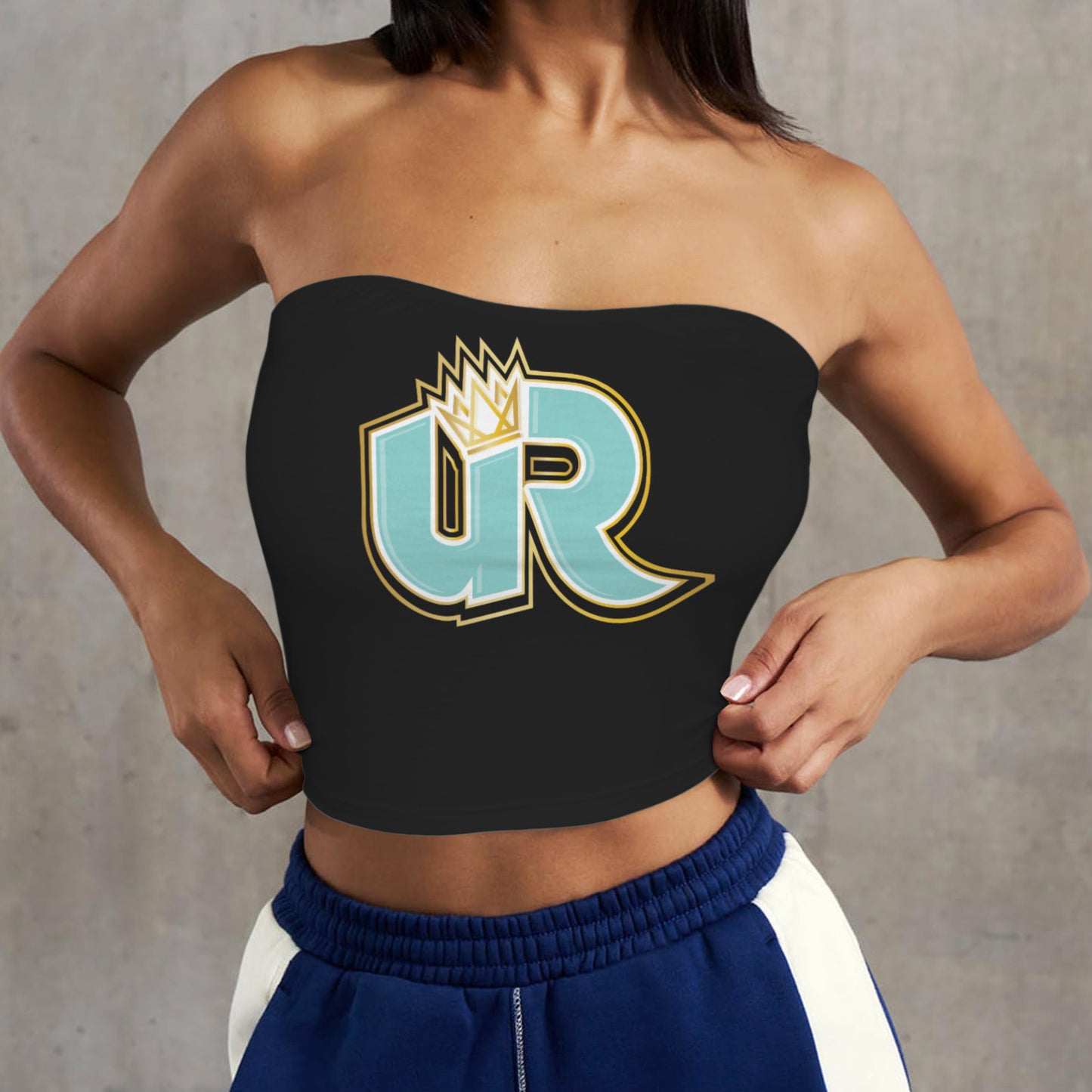 Backless Tube Crop Top