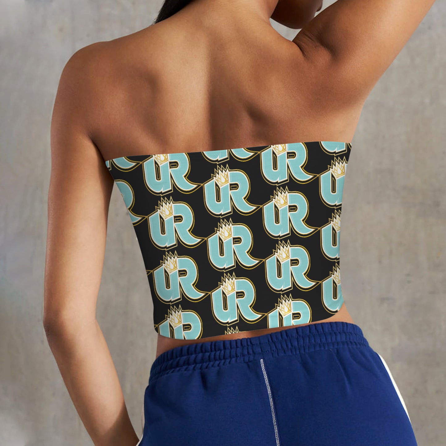 Backless Tube Crop Top