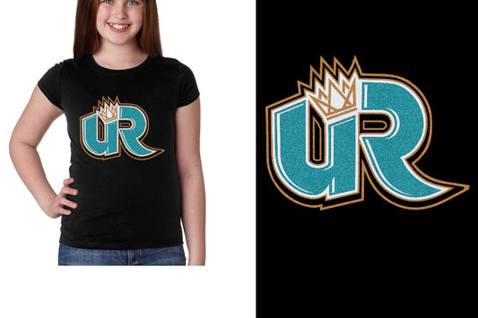 Ultimate Revolution UR full color glitter fGirls' Princess T-Shirt