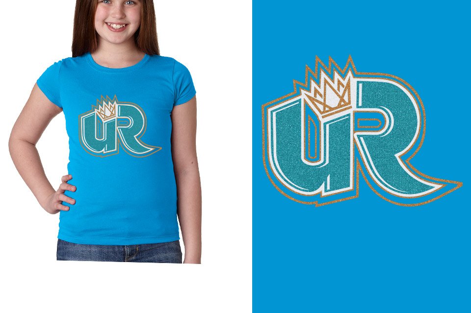 Ultimate Revolution UR full color glitter fGirls' Princess T-Shirt